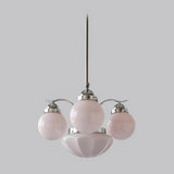 Ryttenberg Modern Globe Glass Chandelier Retro Multi Head Pendant Ceiling Light