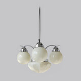 Ryttenberg Modern Globe Glass Chandelier Retro Multi Head Pendant Ceiling Light