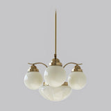 Ryttenberg Modern Globe Glass Chandelier Retro Multi Head Pendant Ceiling Light