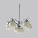 Ryttenberg Modern Globe Glass Chandelier Retro Multi Head Pendant Ceiling Light