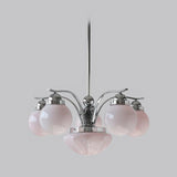 Ryttenberg Modern Globe Glass Chandelier Retro Multi Head Pendant Ceiling Light