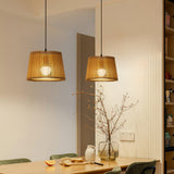 Samantha Wood Slat Pendant Light Natural Wooden Hanging Chandelier for Living Room and Dining Area