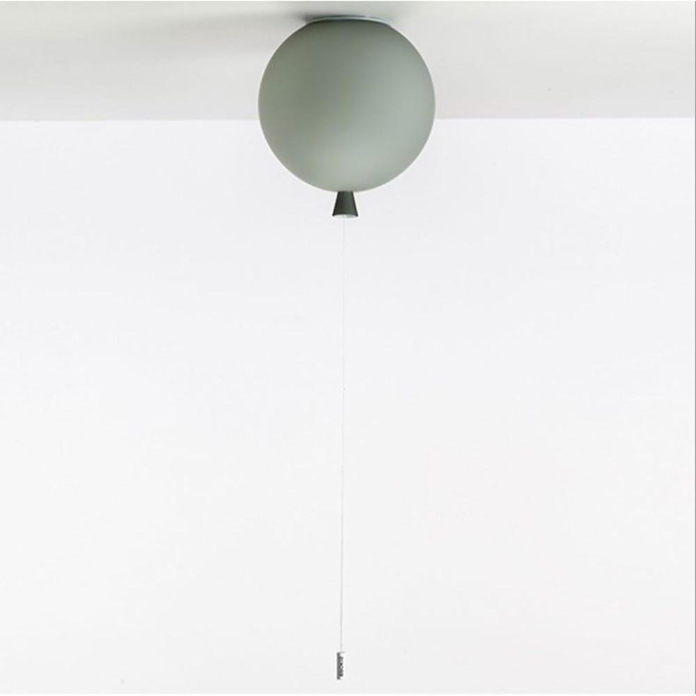 Modern Glass Air Balloon LED Flush Mount Ceiling Lamp for Playrooms and Bedrooms
