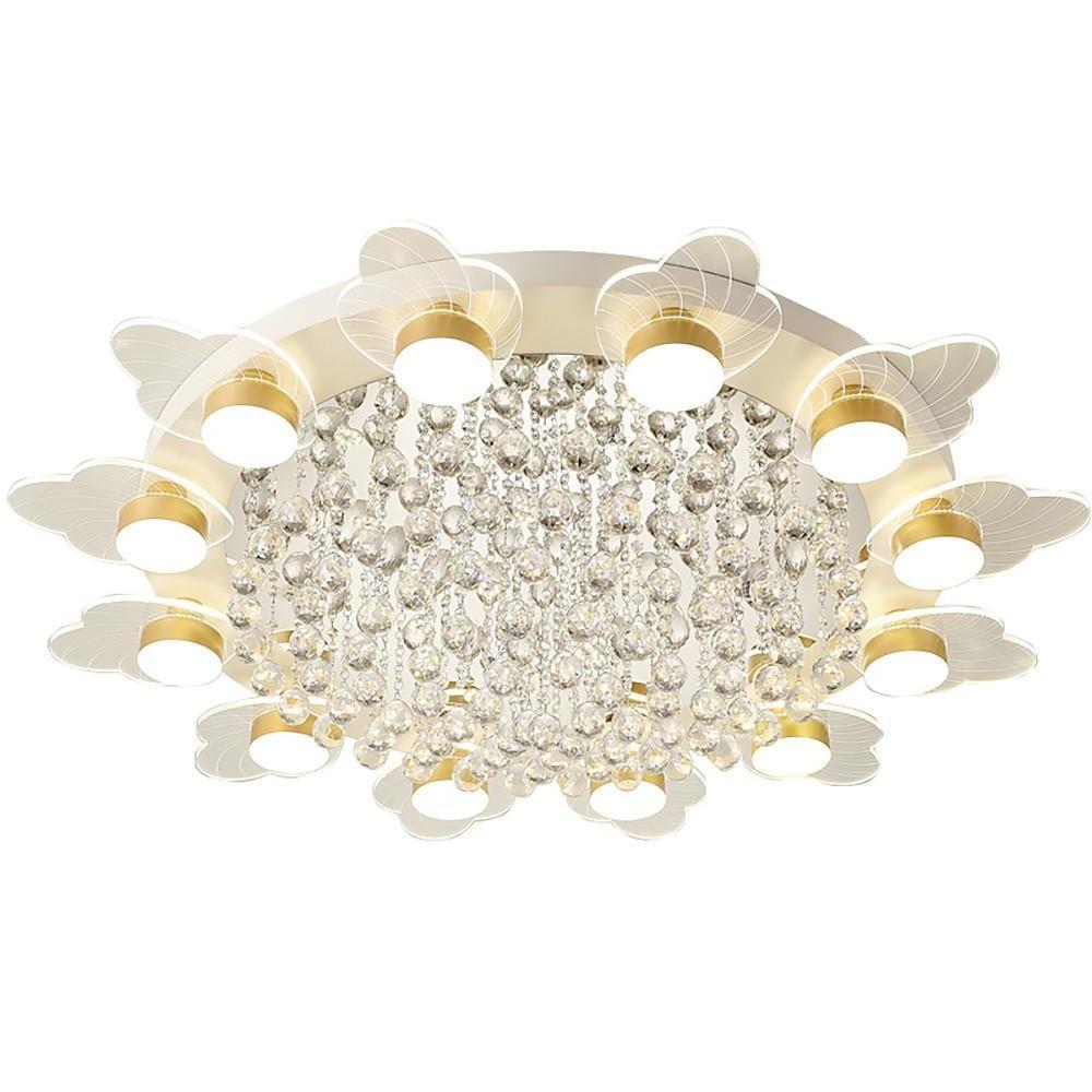 Modern Nordic Flower Shape LED Flush Mount Ceiling Light Fixture for Living Room Bedroom