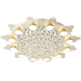 Modern Nordic Flower Shape LED Flush Mount Ceiling Light Fixture for Living Room Bedroom