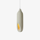 Seltanica Modern Drop Pendant Light Beige Polystyrene Textured Indoor Hanging Lamp