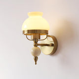 Set of 2 Modern Glass Wall Sconce Lights Gold Metal Decorative Lamp for Bedroom Living Room
