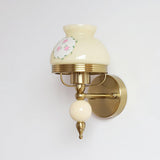 Set of 2 Modern Glass Wall Sconce Lights Gold Metal Decorative Lamp for Bedroom Living Room