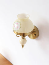 Set of 2 Modern Glass Wall Sconce Lights Gold Metal Decorative Lamp for Bedroom Living Room