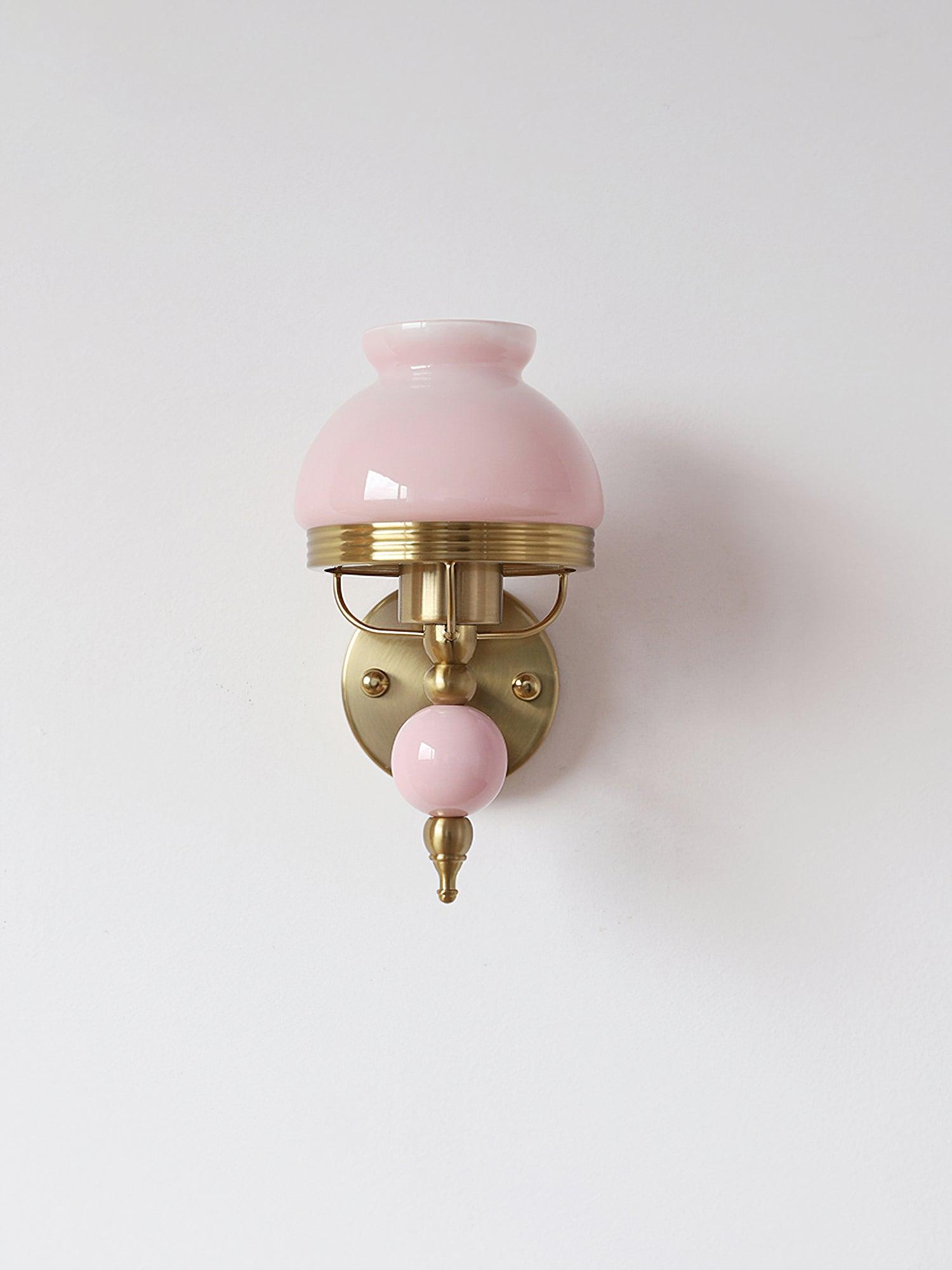 Set of 2 Modern Glass Wall Sconce Lights Gold Metal Decorative Lamp for Bedroom Living Room