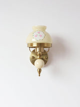 Set of 2 Modern Glass Wall Sconce Lights Gold Metal Decorative Lamp for Bedroom Living Room