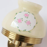 Set of 2 Modern Glass Wall Sconce Lights Gold Metal Decorative Lamp for Bedroom Living Room