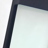 Set of 2 Rectangular Solar Outdoor Wall Lights Waterproof LED Sconces for Porch and Garden