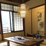 Sigyn Handwoven Bamboo Pendant Lamp Natural Organic Sustainable Woven Droplight Fixture