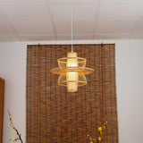 Sigyn Handwoven Bamboo Pendant Lamp Natural Organic Sustainable Woven Droplight Fixture