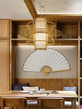 Sigyn Handwoven Bamboo Pendant Lamp Natural Organic Sustainable Woven Droplight Fixture