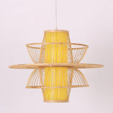Sigyn Handwoven Bamboo Pendant Lamp Natural Organic Sustainable Woven Droplight Fixture