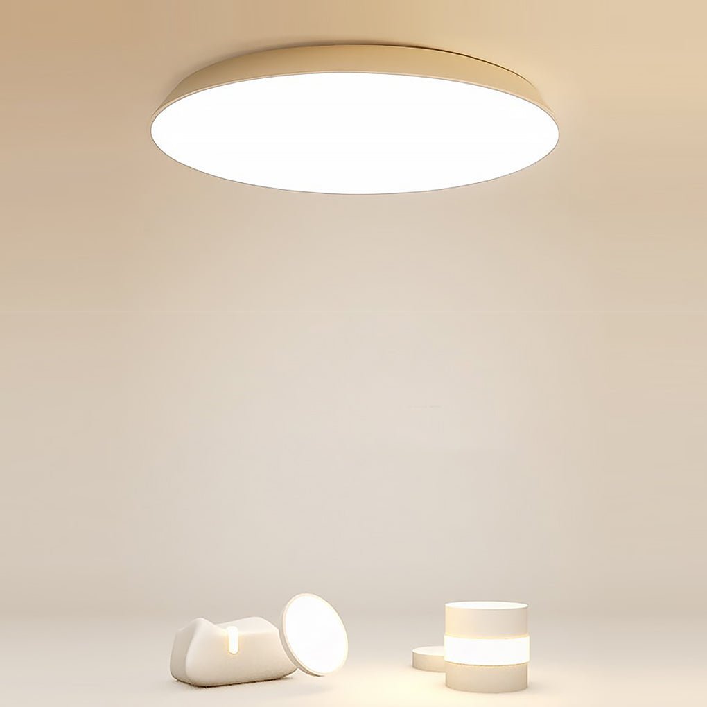 Modern Bowl Shaped LED Flush Mount Ceiling Light with Iron and Acrylic Shade