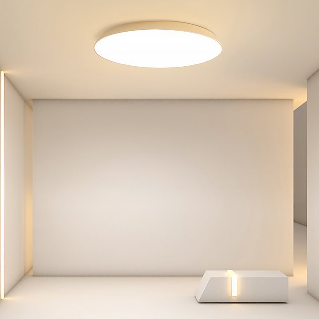 Modern Bowl Shaped LED Flush Mount Ceiling Light with Iron and Acrylic Shade