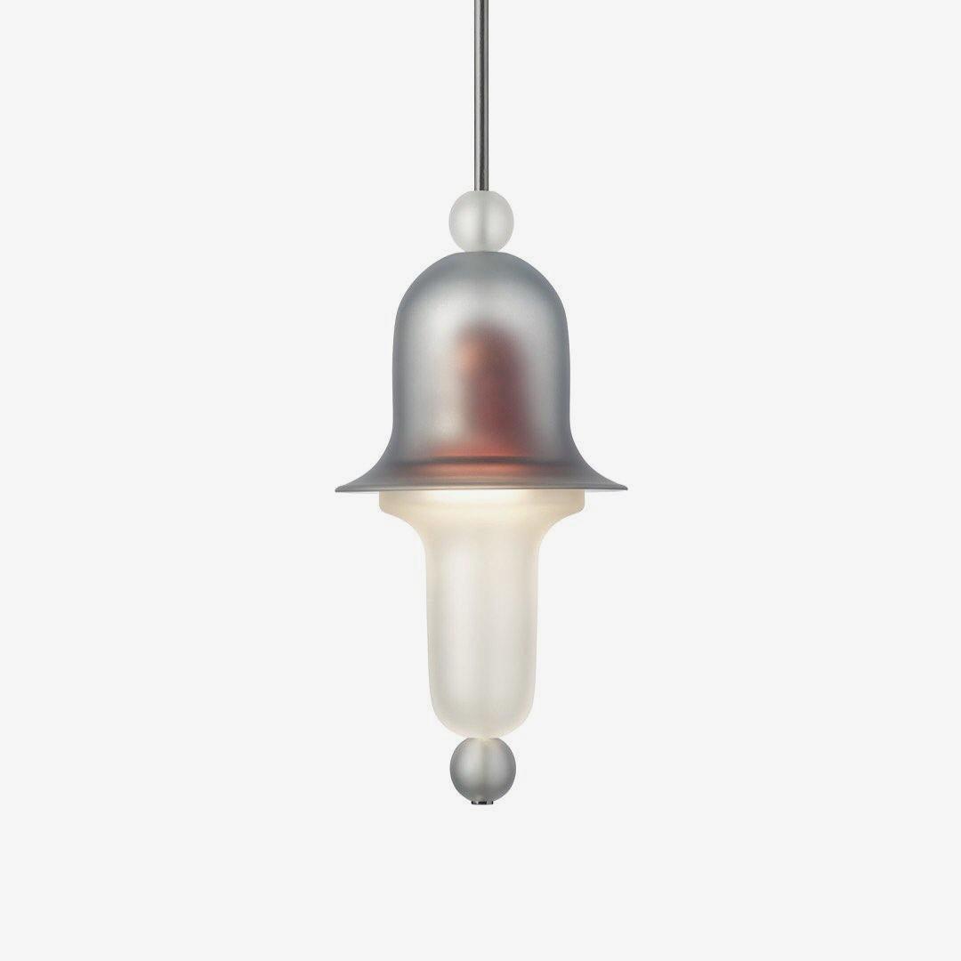 Siren Layered Glass Bell Pendant Light Modern Blown Glass Hanging Lamp for Dining Room