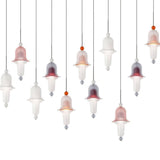 Siren Layered Glass Bell Pendant Light Modern Blown Glass Hanging Lamp for Dining Room