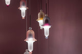 Siren Layered Glass Bell Pendant Light Modern Blown Glass Hanging Lamp for Dining Room