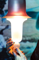 Siren Layered Glass Bell Pendant Light Modern Blown Glass Hanging Lamp for Dining Room