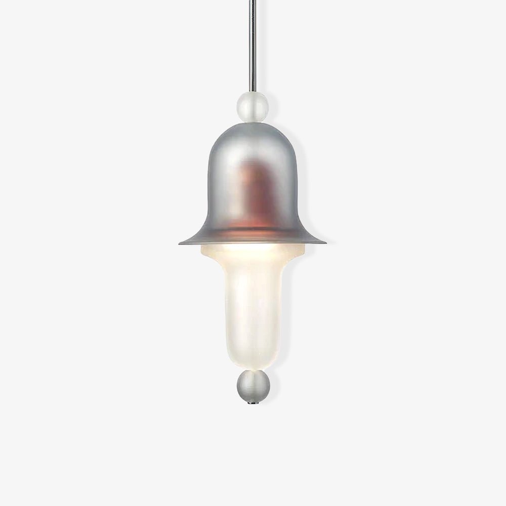 Siren Layered Glass Bell Pendant Light Modern Blown Glass Hanging Lamp for Dining Room