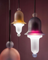 Siren Layered Glass Bell Pendant Light Modern Blown Glass Hanging Lamp for Dining Room