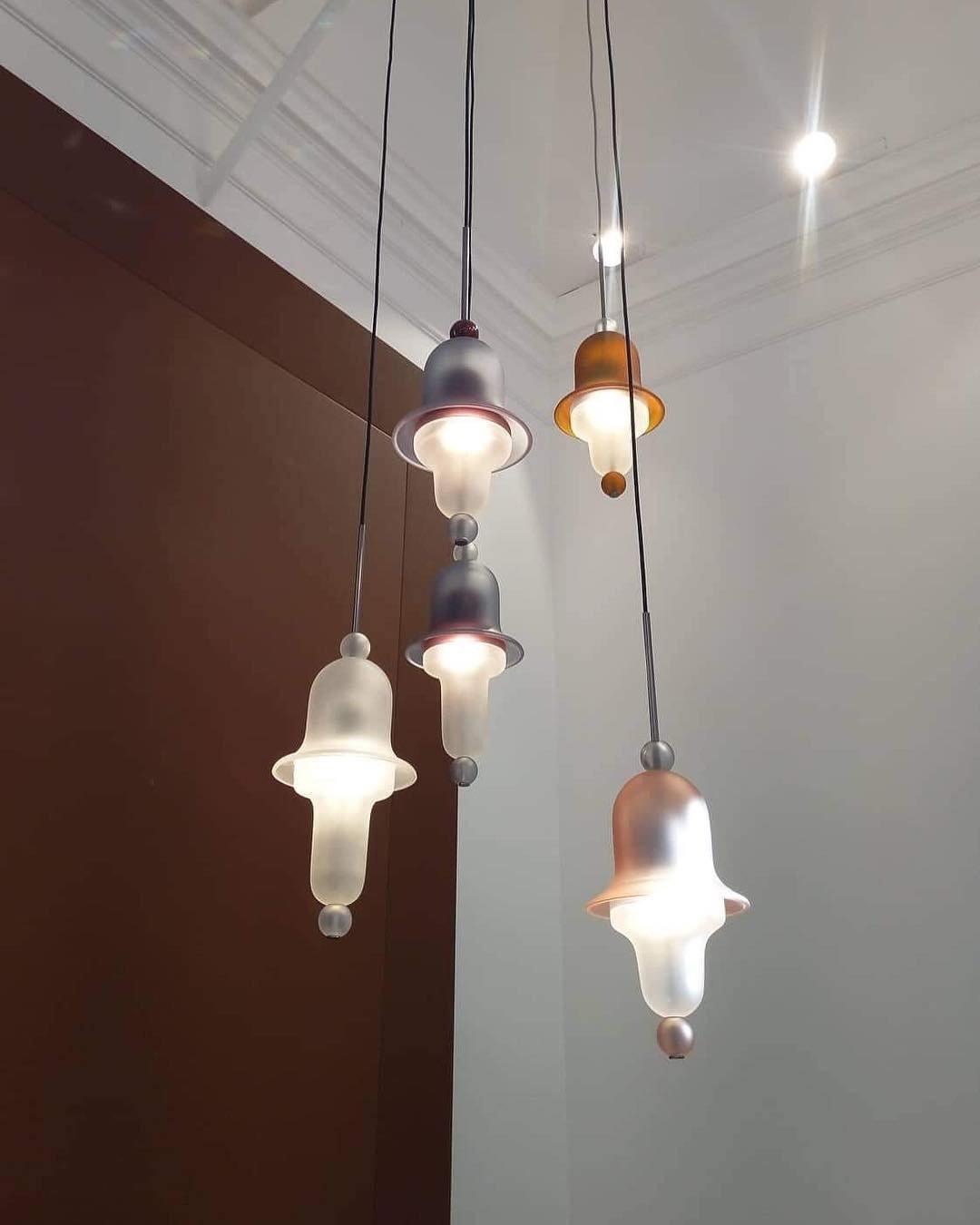 Siren Layered Glass Bell Pendant Light Modern Blown Glass Hanging Lamp for Dining Room