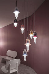 Siren Layered Glass Bell Pendant Light Modern Blown Glass Hanging Lamp for Dining Room