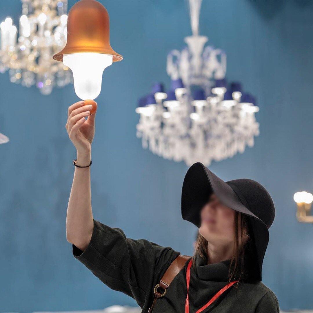 Siren Layered Glass Bell Pendant Light Modern Blown Glass Hanging Lamp for Dining Room
