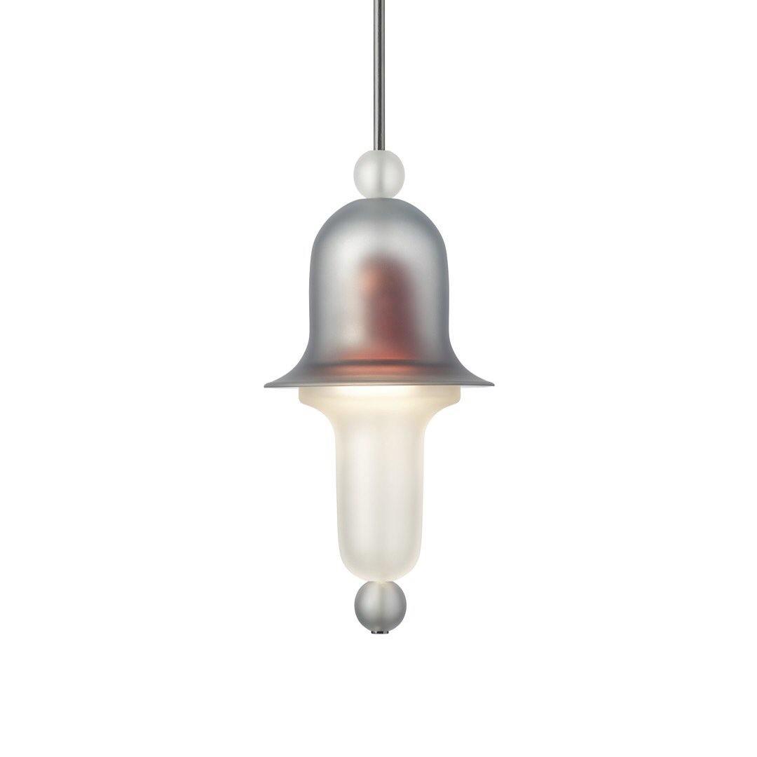 Siren Layered Glass Bell Pendant Light Modern Blown Glass Hanging Lamp for Dining Room