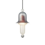 Siren Layered Glass Bell Pendant Light Modern Blown Glass Hanging Lamp for Dining Room