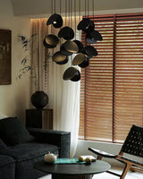 Siyuan Modern Wood Leaf Pendant Light LED Hanging Fixture for Dining Living Room