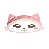 Modern Pink Animal Silhouette Dimmable LED Ceiling Light for Childrens Bedroom Nursery