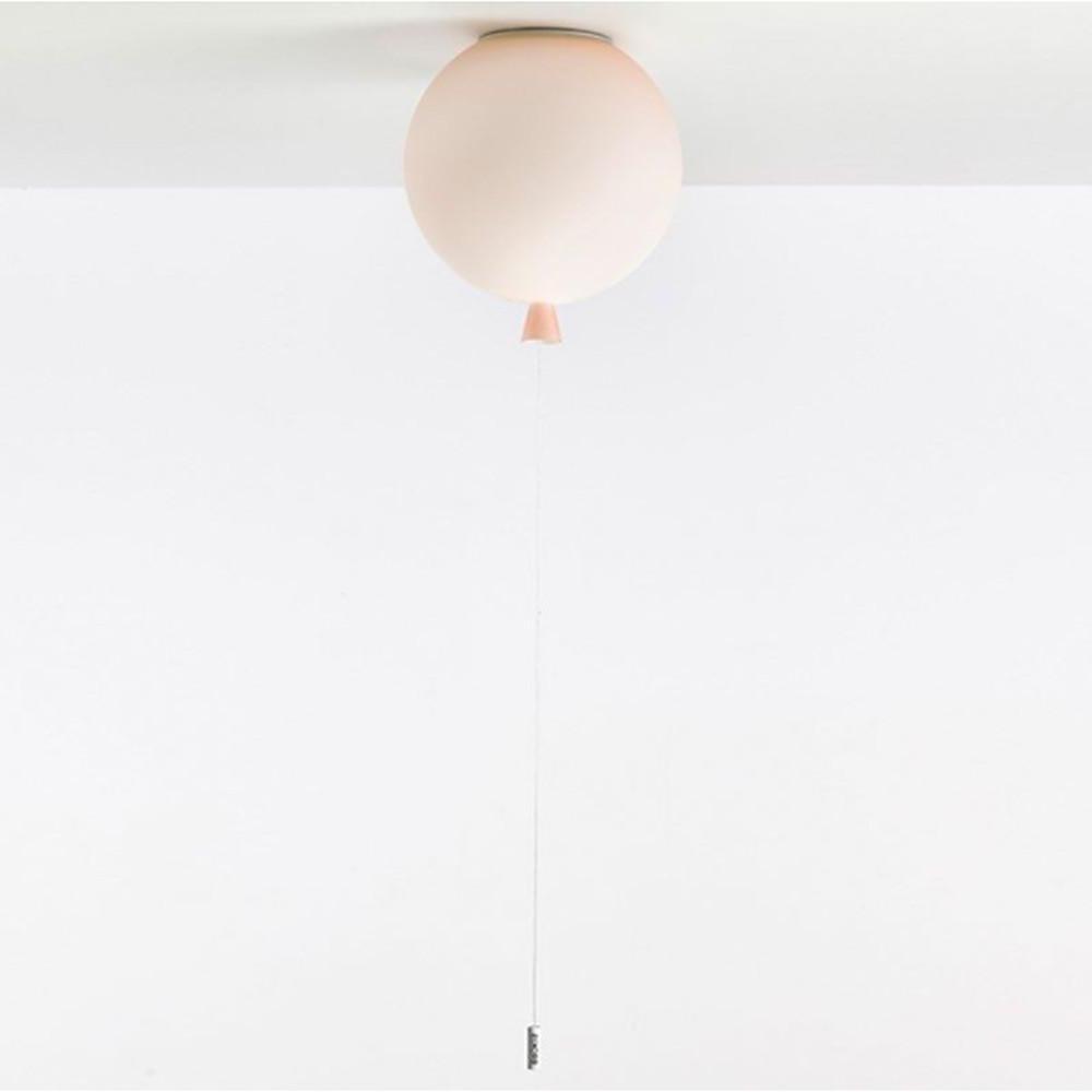 Modern Glass Air Balloon LED Flush Mount Ceiling Lamp for Playrooms and Bedrooms