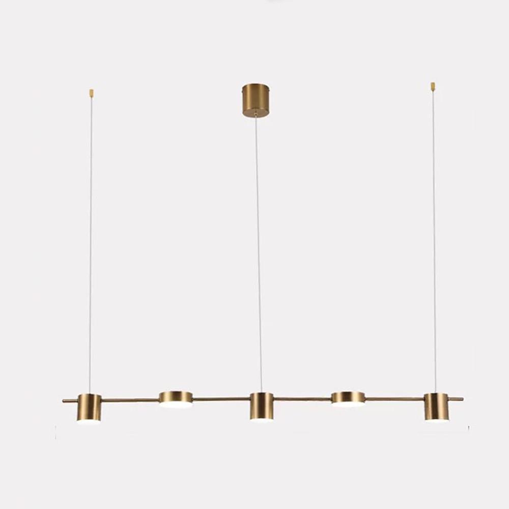 Sleek 5 Light LED Kitchen Island Pendant Modern Creative Metal Chandelier for Dining Room Lighting
