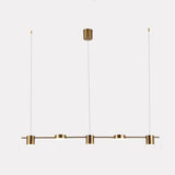 Sleek 5 Light LED Kitchen Island Pendant Modern Creative Metal Chandelier for Dining Room Lighting