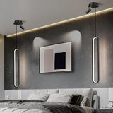 Sleek Elongated Modern LED Pendant Light with Metal and Acrylic Shades for Kitchen Island and Dining Room