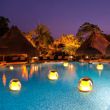 Smart LED Solar Floating Pool Lights IP68 Waterproof Outdoor Ball Lamps with 3 Lighting Modes