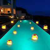 Smart LED Solar Floating Pool Lights IP68 Waterproof Outdoor Ball Lamps with 3 Lighting Modes