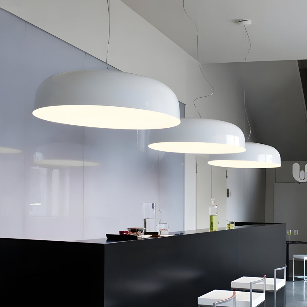 Smithfield Modern Aluminum Round Pendant Light for Contemporary Kitchen and Dining Spaces