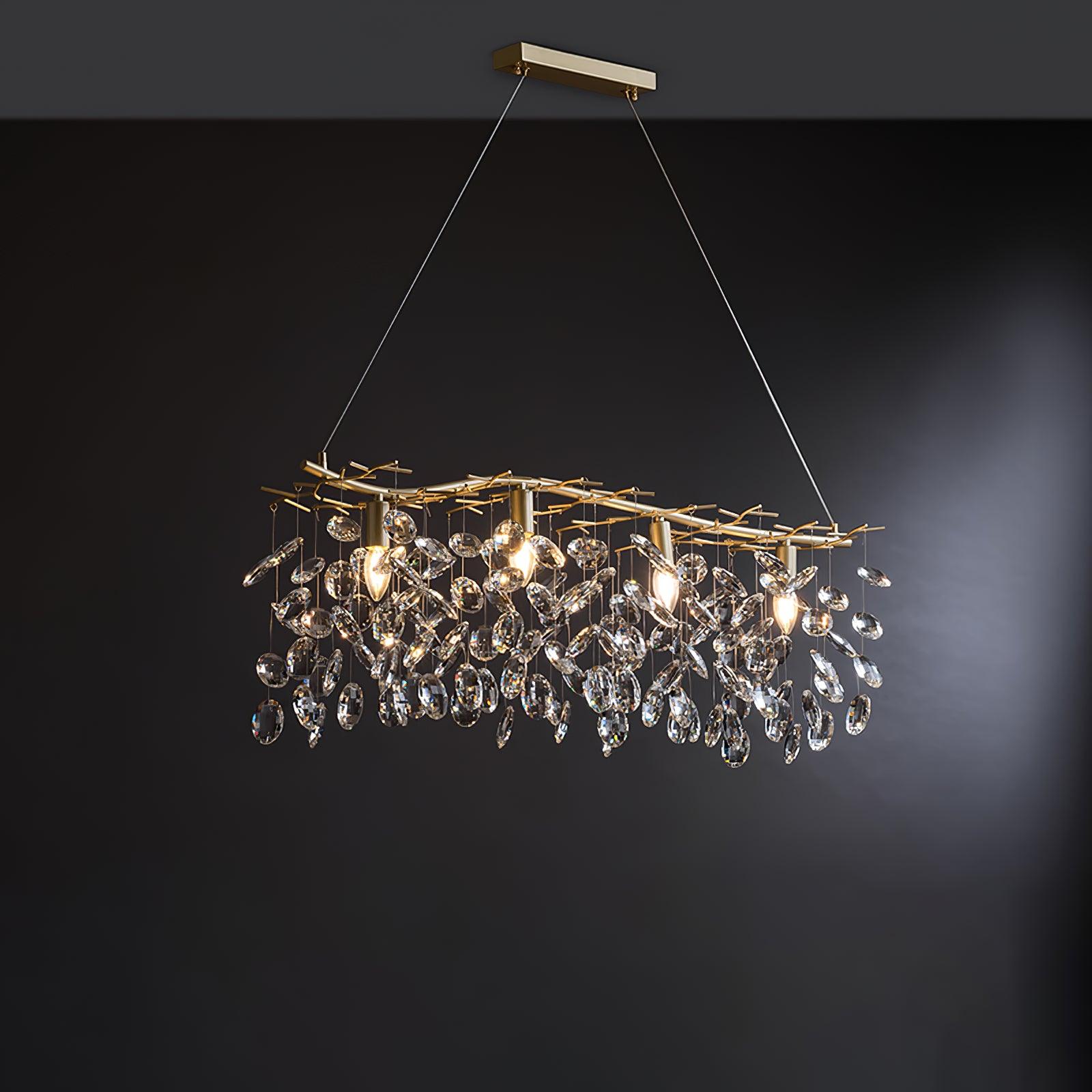 Sofia Modern Crystal Candelabrum Branch Chandelier for Living Dining Room