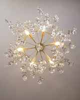 Sofia Modern Crystal Candelabrum Branch Chandelier for Living Dining Room