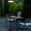 Solar and USB Rechargeable LED Outdoor Floor Lamp 68 Inch Waterproof Aluminum Post Light for Patio and Garden