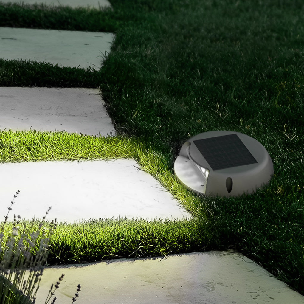 Solar LED Outdoor Step Lights Flush Mount Wall Sconce for Stairway Path and Landscape Lighting