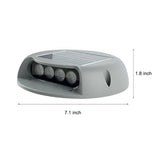 Solar LED Outdoor Step Lights Flush Mount Wall Sconce for Stairway Path and Landscape Lighting