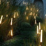 Solar LED Reed Landscape Path Lights Low Voltage Garden Column Lighting 6 Piece Set