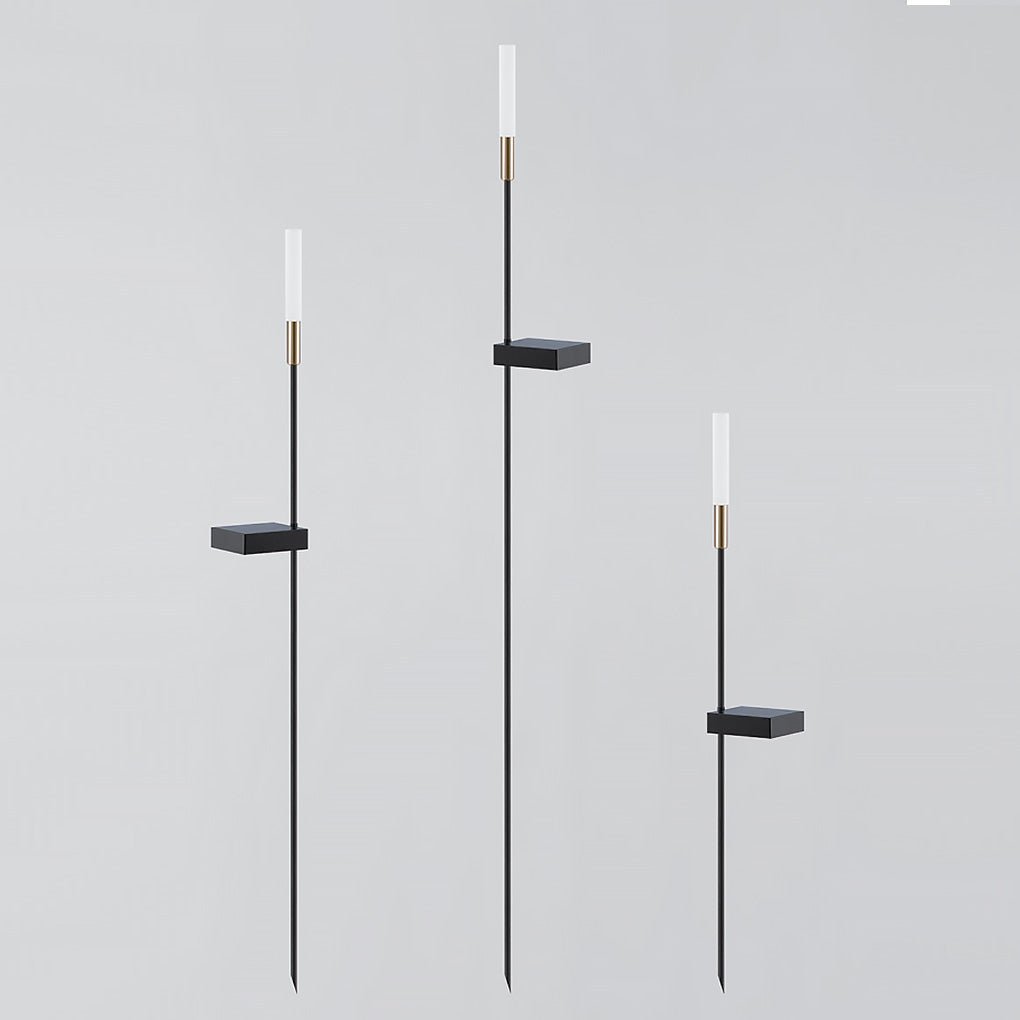 Solar LED Reed Landscape Path Lights Low Voltage Garden Column Lighting 6 Piece Set